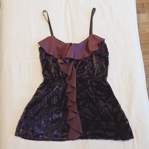 Studio Y burnout velvet tank top